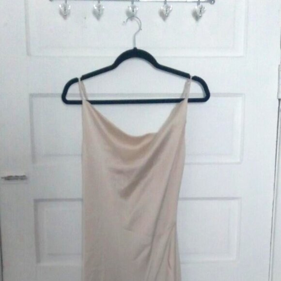 Jonathan Simkhai Signature Finley Gown Champagne - Picture 1 of 6